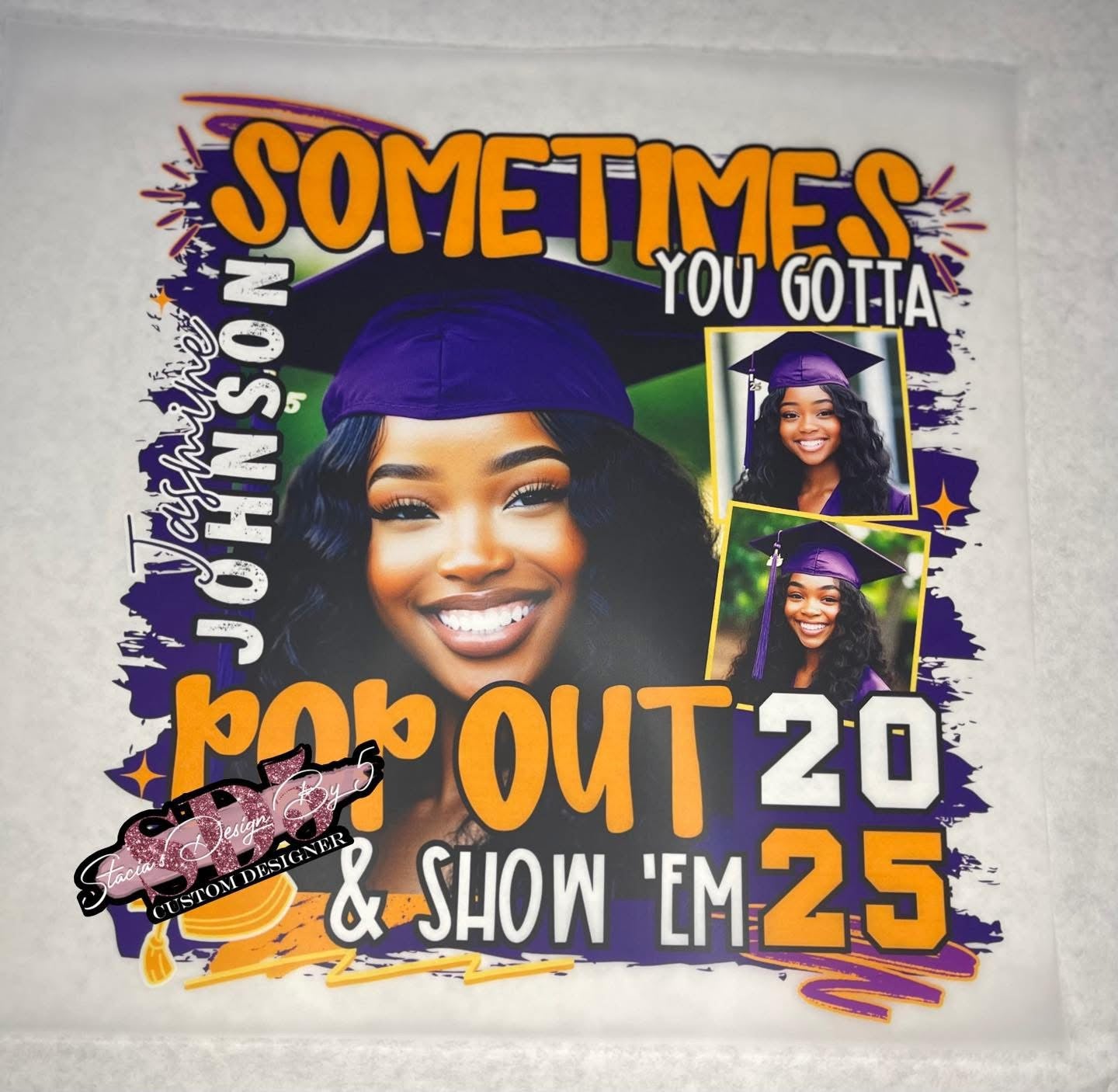 Graduation CENTER Print Shirts - Front Only