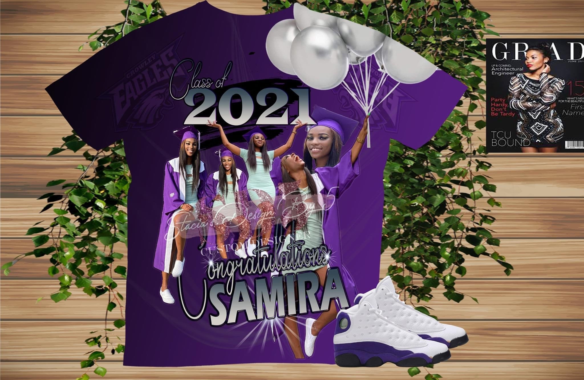 Graduation Balloons 3D Shirt (Front Only)