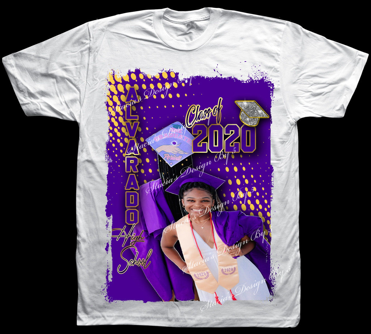 Graduation CENTER Print Shirts - Front Only